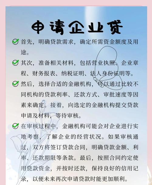 企业申请贷款资金用途，合理规划与有效利用
