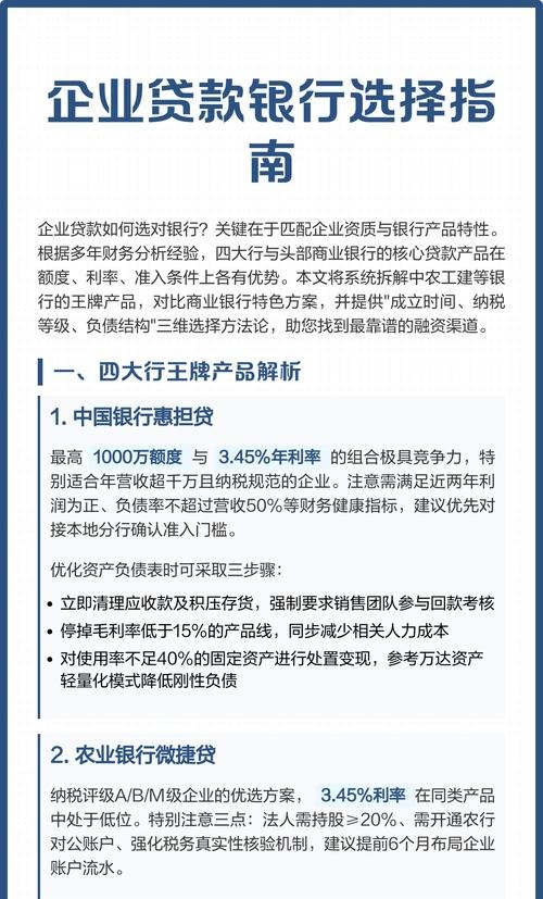 企业开户哪个银行贷款方便？深度解析与选择指南