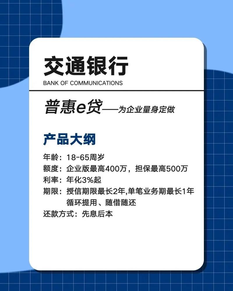 交通银行企业信用贷款利息，助力企业发展的重要因素