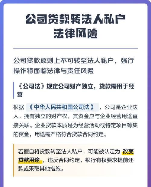 企业贷款资金流入法人个人账户的风险与监管